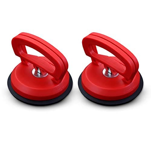 Image of Hwtcjx Glass Sucker, 2 Pcs Heavy Duty Suction Cups, Professional Tile Puller, Lifter, Gripper for Glass, Ceramic Tiles (D118mm)
