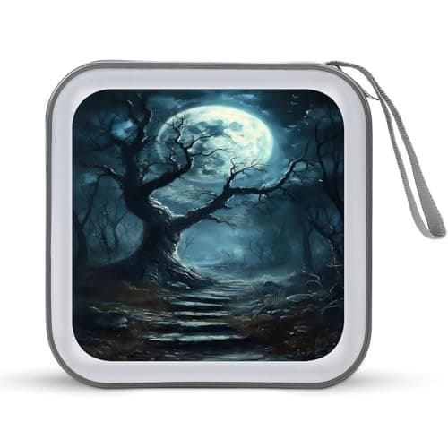 Image of Moon Dark Forests CD/DVD Case 40 Capacity Organizer Portable Storage Cases Holder for Car Home Travel