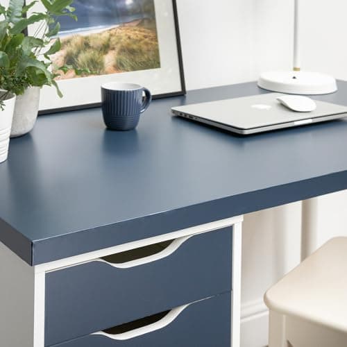 Image of 3 ROLL PACK Vinyl Warehouse 67cm x 2m d-c-fix Matt Midnight Navy Sticky Back Vinyl Furniture Wrap 8195