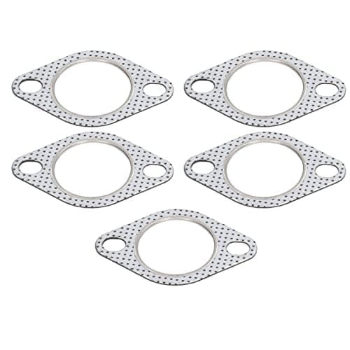 Image of Aramox Exhaust Pipe Flange Gasket, 5Pcs 2in Exhaust Pipe Flange Gasket High Temp Resistance for Turbo Manifold Header Down Dump Pipes
