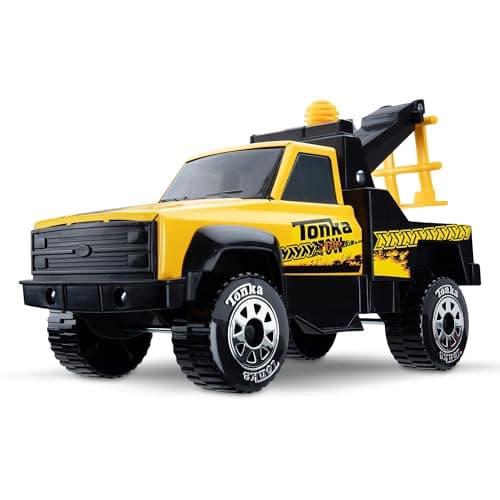 Image of Tonka Steel Classics | Tow Truck | Kids Construction Toys for Boys and Girls, Vehicle Toys for Creative Play, Motor Skill Development for Kids Ages 3+ | Basic Fun 06117 FFP