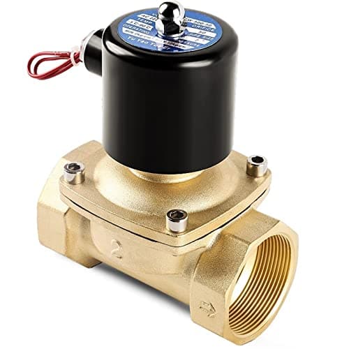 Image of BXCONJUBC 3/4 1 2 Inch Normally Closed Brass Solenoid Valve 220VAC 110VAC 24VDC 12VDC 24VAC Direct Acting 1Pcs(24VAC,2 Inch)