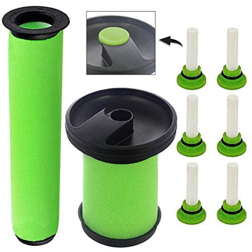 Image of SPARES2GO Green Washable Filters and Fresheners for Gtech System AirRam MK2 K9 Multi Cordless Vacuum Cleaners