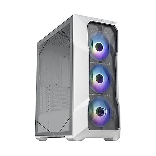 Image of Cooler Master MasterBox TD500 Mesh V2 - E-ATX Mid-Tower PC Case with Tessellated Mesh, 3 x 120mm Pre-Installed ARGB Fans, Removable Top Panel, Tempered Glass Side Panel, USB Type-C 10Gbps - White