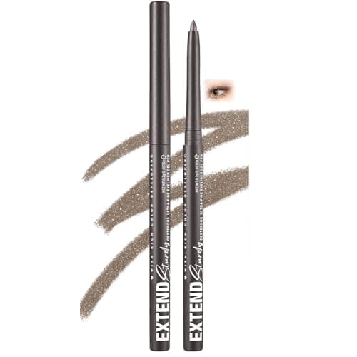 Image of Waterproof Gel Eyeliner Pencil, Twist-Up Smudge-Proof Eye Liner with Fine Tip, Smooth Creamy Formula for Precise Shimmer Grey Lines, Suitable for Waterline and Daily Makeup (#10 Soft Taupe)