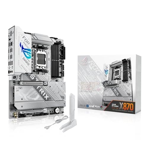 Image of ASUS ROG Strix X870-A Gaming WiFi, AMD ATX motherboard, 16+2+2 power stages, DDR5 slots, four M.2 slots, PCIe 5.0 with full support for next-gen GPUs, WiFi 7, USB 20Gbps w/ PD 3.0 up to 30W