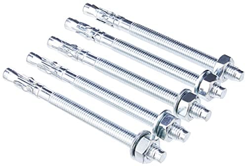 Image of AHC K-ZYTB10130B5 M10 x 130 mm Through Bolts - Zinc Plated (Pack of 5)