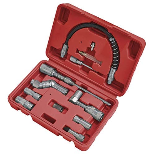 Image of Sealey AK4482 12pc Grease Gun Adaptor Kit
