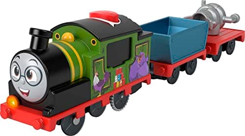 Image of Thomas & Friends Talking Toy Train, Battery-Powered Motorized Whiff Engine with Phrases Sounds and Cargo for Preschool Play