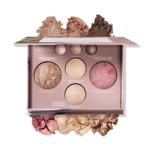 Image of LAURA GELLER NEW YORK The Best of the Best Baked Starter Palette - Full Size - Includes Bronzer, Blush, 2 Highlighters and 3 Eyeshadows - Travel-Friendly