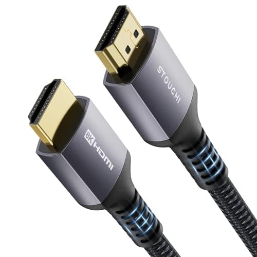 Image of Stouchi HDMI Cable 8K 1.2m(4ft) Ultra HD 48 Gbp/s High Speed 8K60hz 4K120hz 144Hz 165 Hz RTX 3080 DSC eARC Dynamic HDR10 4: 4: 4 HDCP 2.2 & 2.3 Dolby, Compatible with TV / PS5 / Xbox Series X
