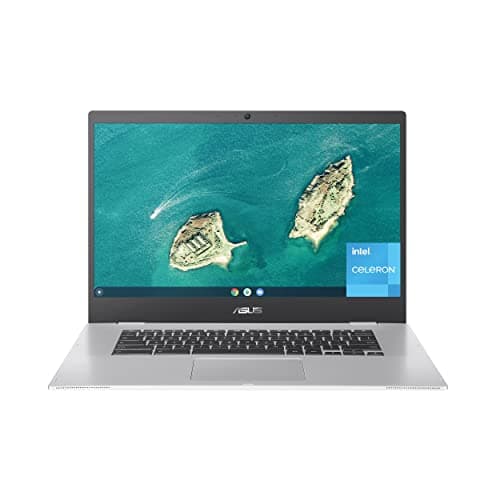 Image of ASUS Chromebook CX1, 15.6 Inch Full HD NanoEdge Display, Intel Celeron N3350 Processor, 64GB eMMC Memory, 8GB RAM, Chrome OS, Transparent Silver, CX1500CNA-AS84F