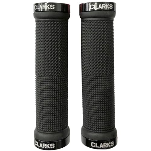 Image of Clarks Vice Lock-on Handle Bar Bike Grip Black with Black Anodised