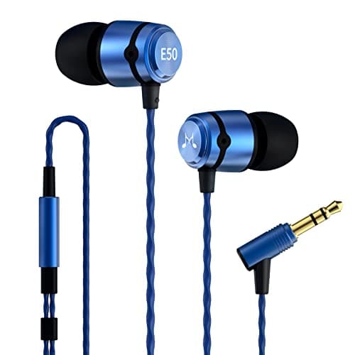 Image of Soundmagic E50 Wired Earbuds No Microphone in Ear Monitor HiFi Earphones Noise Isolating Headphones Comfortable Fit Blue