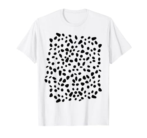 Image of Spotted White with Black Polka dots Dalmatian T-Shirt