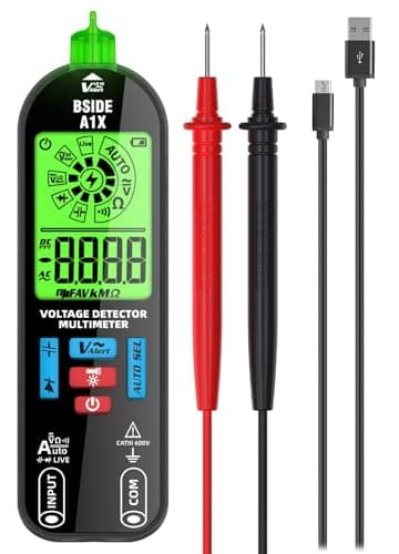 Image of BSIDE Rechargeable Smart Digital Multimeter A1 Plus Capacitance Diode Tester with New Screen ID Pointer Auto Range Non Contact Voltage Detector 6V-1000V Resistance Voltage Continuity Tester
