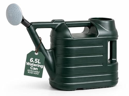Image of Zuvo Watering Can Outdoor 6.5L with Detachable Rose Head — Lightweight Plastic Garden Watering Can | Gentle Spray & Direct Pour | Durable Outdoor Watering Cans for Plants, Flowers & Seedlings