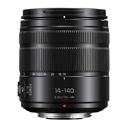 Image of Panasonic Lumix G Vario 14-140mm Telephoto Zoom Lens with F3.5-5.6 II ASPH, Mirrorless Micro Four Thirds Mount and Power O.I.S. - H-FSA14140 (Upgraded USA Black)