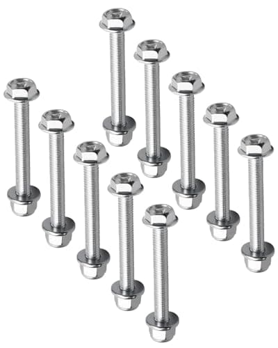 Image of 10 Pcs Screw and Lock Nut Replace 19M7834 14M7397 Fit for John Deere Equipment, Stainless Steel Shear Bolt & Nut