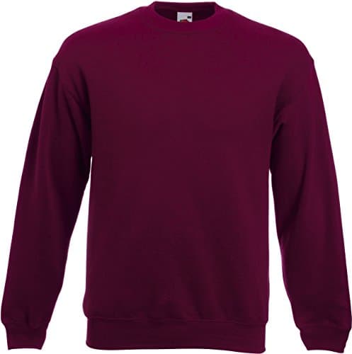 Image of Fruit of the Loom Mens Classic Drop Shoulder Sweatshirt Burgundy XXL