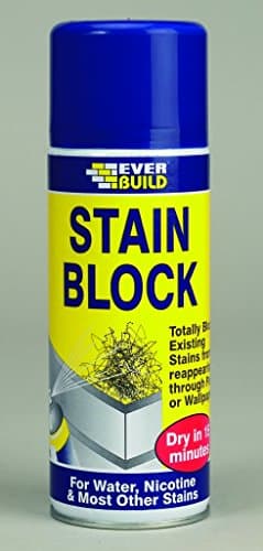 Image of Everbuild Stain Block 400ml, Water Based, White, Matte, Interior Surfaces