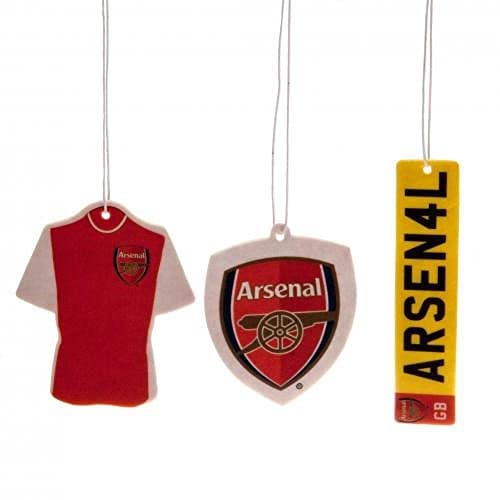 Image of Car Accessories - Official Arsenal FC Air Freshener (3 Pack) - Novelty Football Gift Ideas