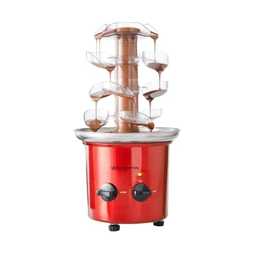 Image of Global Gizmos Cascading Chocolate Fountains/Unique Tabletop Party Centrepiece/Ideal for Parties, Weddings and Events (Premium)