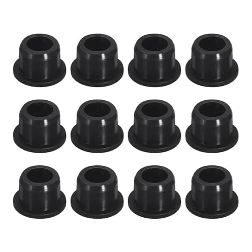 Image of sourcing map 12 Pieces Black Plug Holes, H14 Waterproof Rubber Button Plug for 14mm / 0.55" Hole