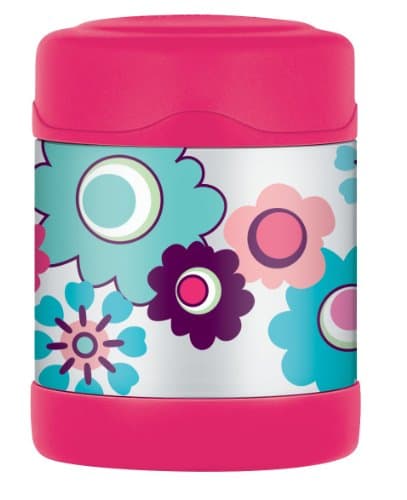 Image of Pink Floral FUNtainer Food Flask 290ml