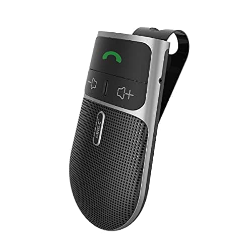 Image of SUNITEC Hands Free Car Phone Kit Bluetooth, AUTO Power ON Van Handsfree Bluetooth Car Speaker Kit for Android with Visor Clip, Support Siri Assistant, Voice Guidance - BC920SA