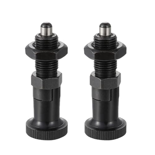 Image of 2 Pcs Spring Knob Plunger, M6 Retractable Spring Self-Locking Knob Plunger Spring Indexing Plunger for Positioning Connecting
