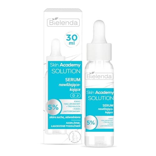 Image of Bielenda Skin Academy Solution Moisturizing and Soothing Serum with 5% Hyaluronic Lactic Acid & Trehaloze 30ml