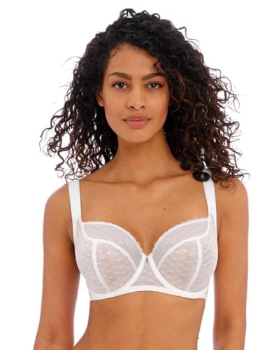 Image of Freya Women's Signature Underwire Balcony Bra Plunge, Opaque, White, 30J US