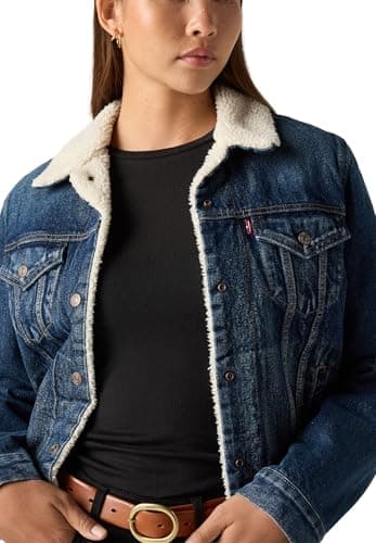 Image of Levi's Women's Original Sherpa Trucker Jacket, That New New, L