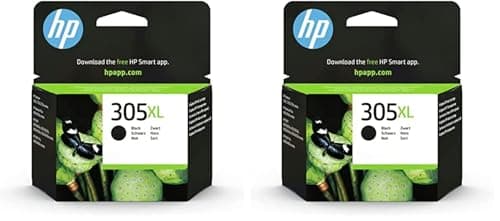 Image of HP 3YM62AE 305XL High Yield Original Ink Cartridge, Black, (Pack of 2) Packaging may vary