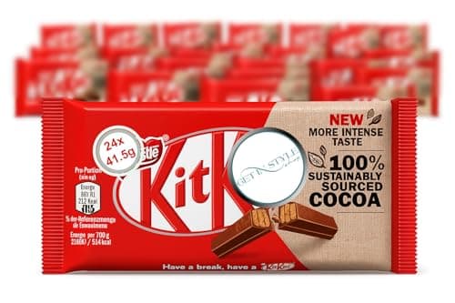 Image of 24x 41.5g Kit Kat Milk Chocolate Bars 4 Fingers – Easter Christmas Birthday Present School Gifts – Bundled by GetInStyle Shop