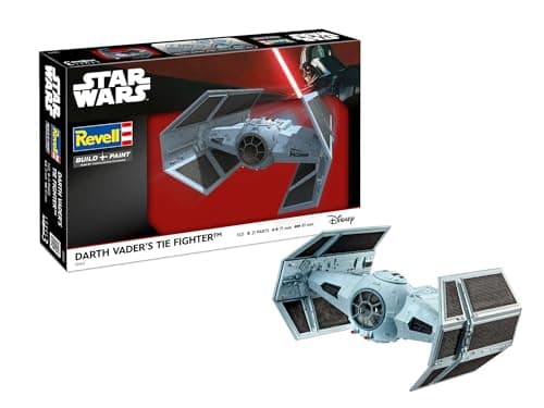 Image of Revell 03602 Star Wars Darth Vader's TIE Fighter 1:121 Scale - Unbuilt/Unpainted Plastic Model Kit