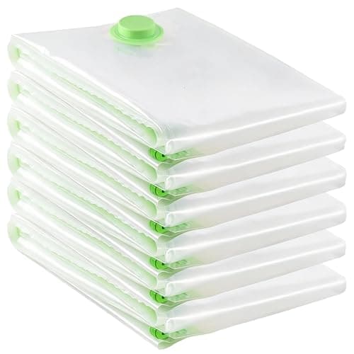 Image of GUDELAK 6 Packs Extra Large Vacuum Storage Bags [130 x 100 cm], XXL Vacuum Bags for Storage Airtight Space Saver Jumbo Vacuum Storage Bags for Duvets Clothes Travel