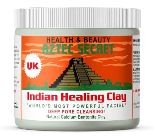 Image of Aztec Secret Indian Healing Clay Mask 454g – Official UK Release – Natural Detox Face Mask, Acne-Prone & Oily Skin, Minimises Pores, Reduces Blackheads, Deep Pore Cleansing, Calcium Bentonite Clay