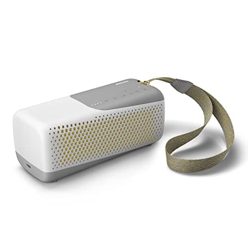 Image of Philips Audio Wireless Speaker Bluetooth, TAS4807W/00, Highly Portable & Waterproof IP67 Speaker Integrated Microphone Calls, Playback, White