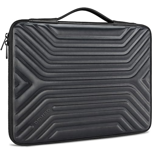 Image of DOMISO 14 Inch Laptop Sleeve Case with Handle, Waterproof Shockproof Laptop Protective Carry Case for MacBook Pro/Air, Acer, Aspire, HP ENVY, Lenovo IdeaPad, Dell XPS, Black