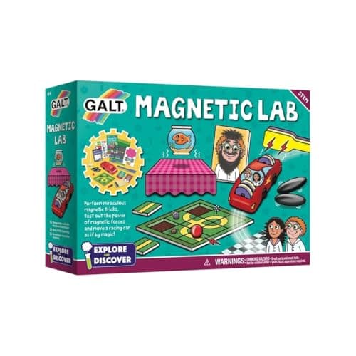 Image of Galt Magnetic Lab - Explore and Discover STEM Science Set, Learning Resources for Kids Scientific Thinking - Childrens Physics Kit Gift for Girls and Boys with 9 Fun Experiments - Ages 6 Years Plus