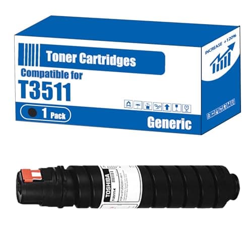 Image of TOEPPEX Compatible for Toshiba T3511 Toner Cartridges E-Studio 3511 E-Studio 4511 Printers, High Yield 27000 Pages, Accurate Imaging Rich Colors (1 Pack Black)