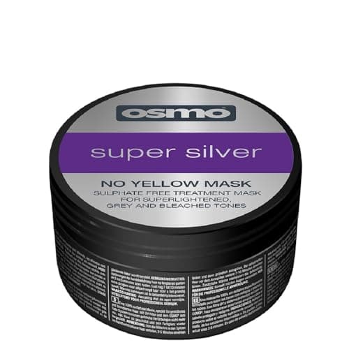 Image of OSMO Super Silver No Yellow Mask 100 ml – Purple Toner Hair Mask for Blonde, Bleached & Grey Hair – Neutralises Brassy/Yellow Tones & Enhances Cool, Silver Colour