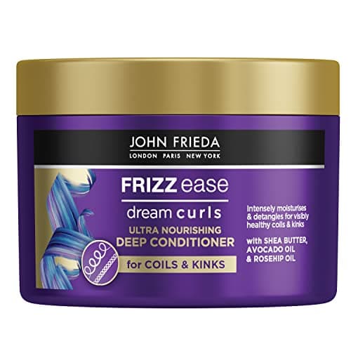 Image of John Frieda Frizz Ease Dream Curls Ultra Nourishing Deep Conditioner 230ml, Conditioner for Curly Hair, Anti-Frizz Hair Mask