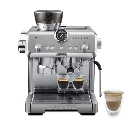 Image of De'Longhi La Specialista Opera EC9555.M, Espresso Coffee Machine with Integrated Coffee Grinder, Cold Brew Function, Milk Frothing Wand, Includes Welcome Set Accessories, Black
