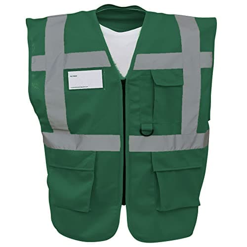 Image of Yoko Hi-Vis Premium Executive/Manager Waistcoat/Jacket (3XL) (Paramedic Green)