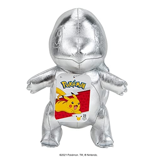 Image of Pokémon PKW0238 674 EA Pokemon 25th Celebration 8" Silver Charmander Plus, Sliver