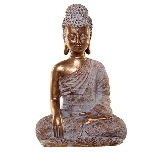 Image of Puckator Thai Buddha Figurine - Gold and White Enlightenment