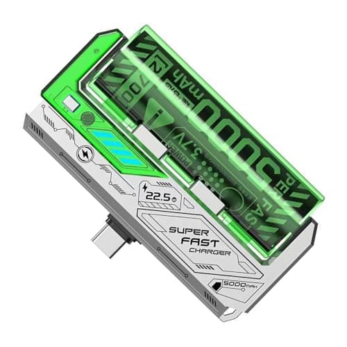 Image of Whoasyst 5000mAh Power Pack with Type C Inputs Output & Interchangeable Battery Designs Suitable for Smartphones & Tablets Easy Carry Device with Removable Battery